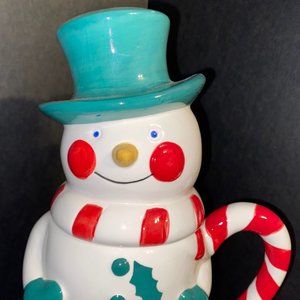 Temptations Traditions Snowman Mug with Lid QVC